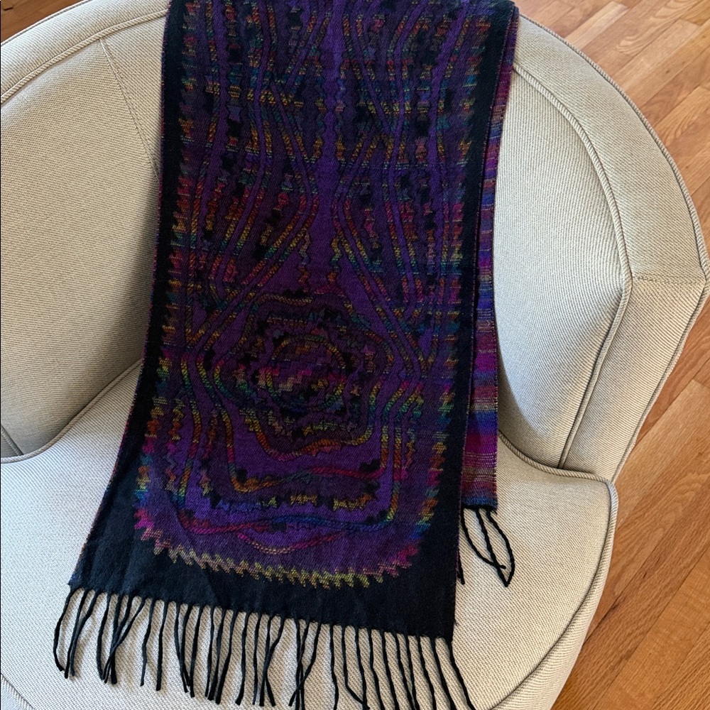 Robinsons Multicolor Acrylic Scarf Made in West Germany